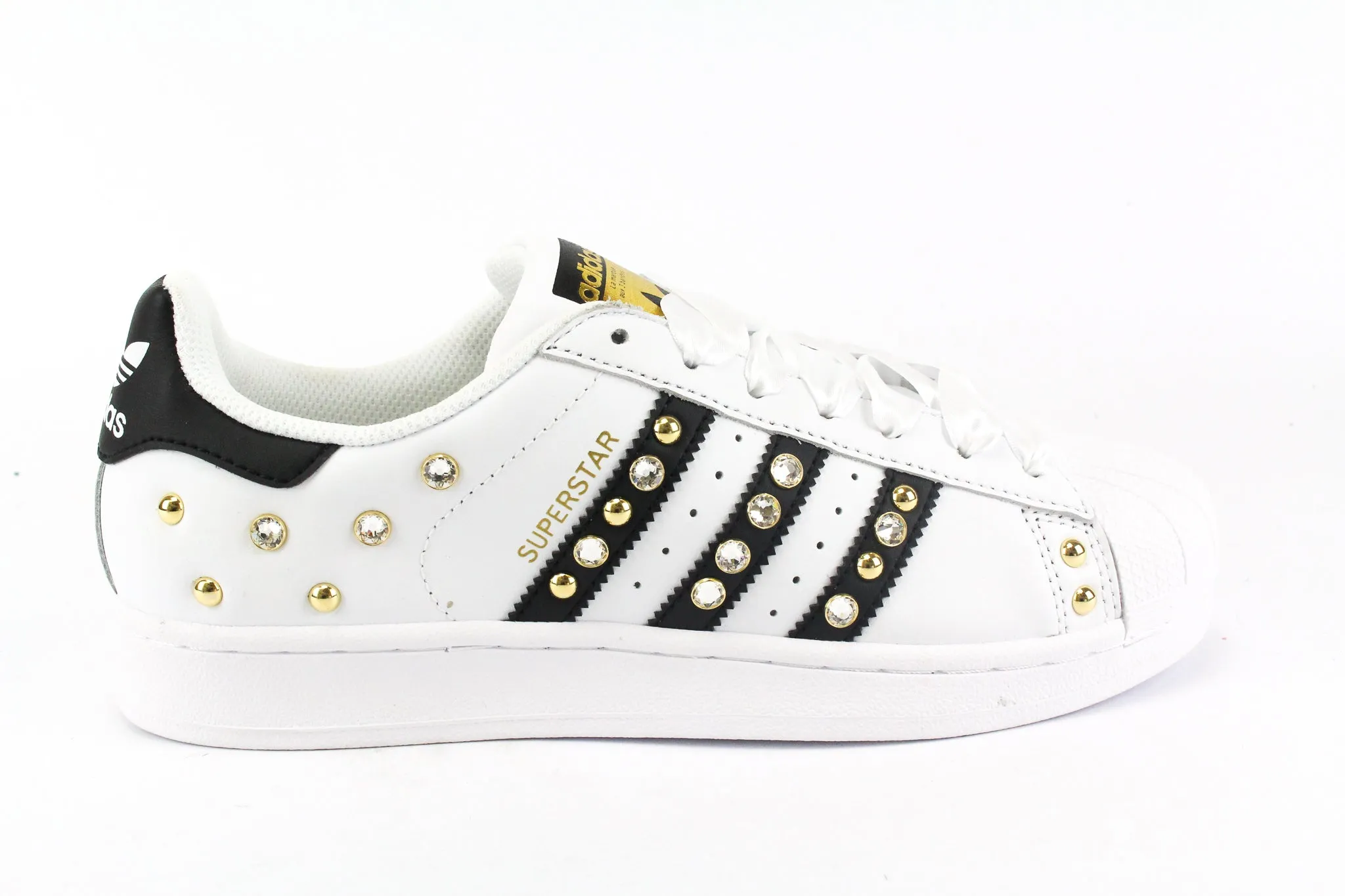 Adidas Superstar Gold Strass & Lacci Raso