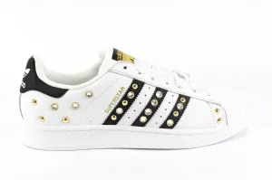 Adidas Superstar Gold Strass & Lacci Raso