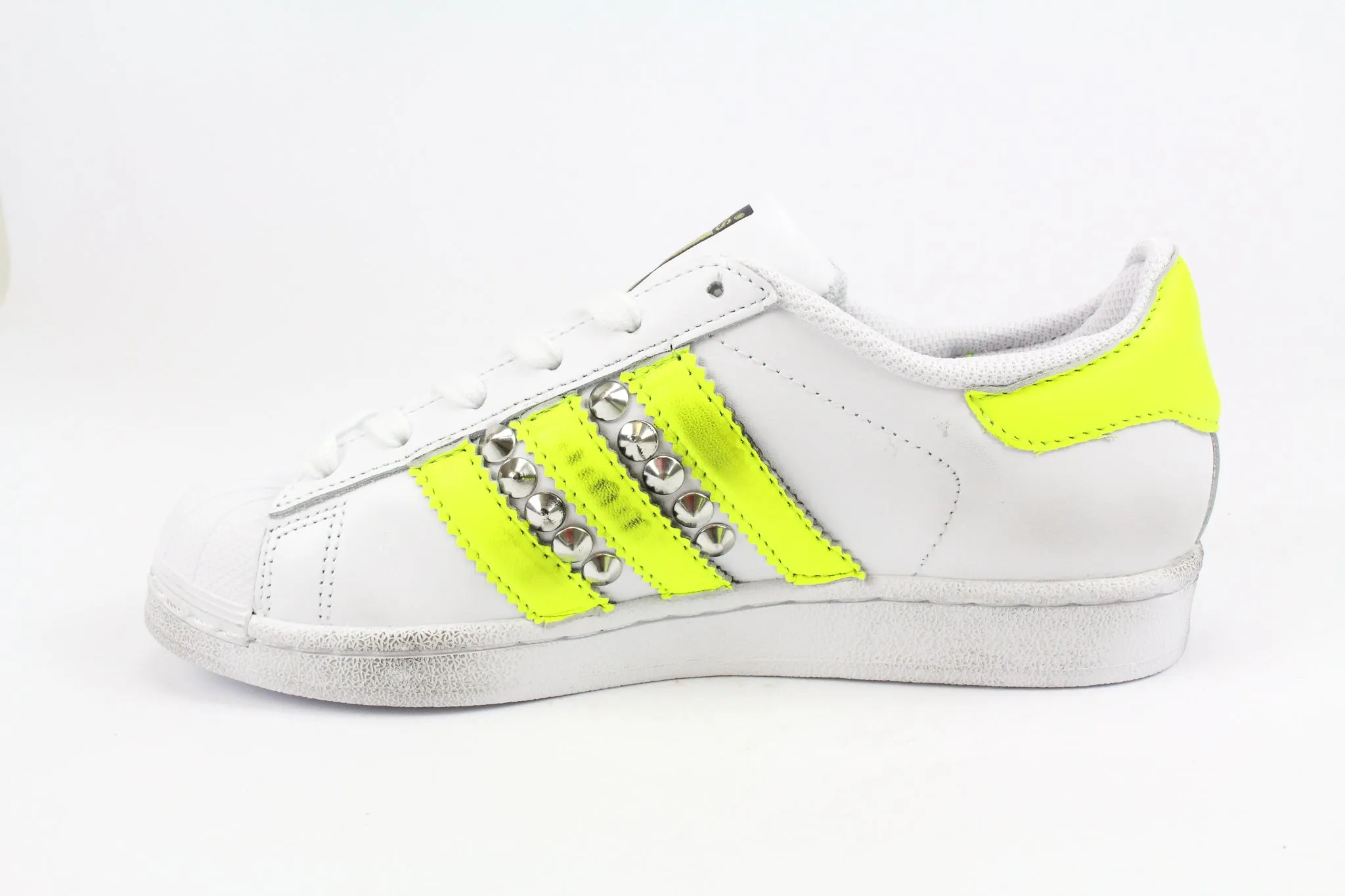 Adidas Superstar Yellow Fluo & Borchie