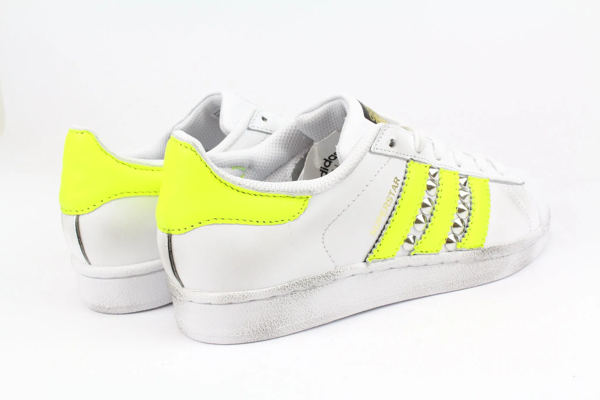 Adidas Superstar Yellow Fluo & Borchie