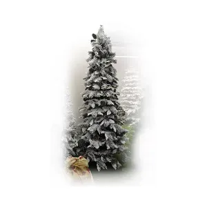 Albero Di Natale Chamonix Innevato Slim 150cm