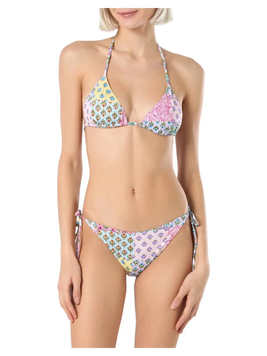 Bikini con Patch Floreali (Top e Slip Venduti Separatamente)