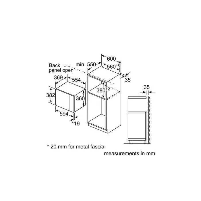 Bosch BEL554MS0B Built-in MWO