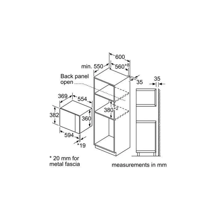 Bosch BEL554MS0B Built-in MWO