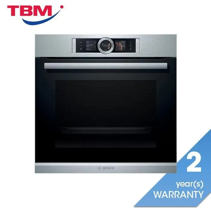 Bosch HSG636ES1 Built-In Steam Combi Oven 12 Heating 71L Eco Clean Direct