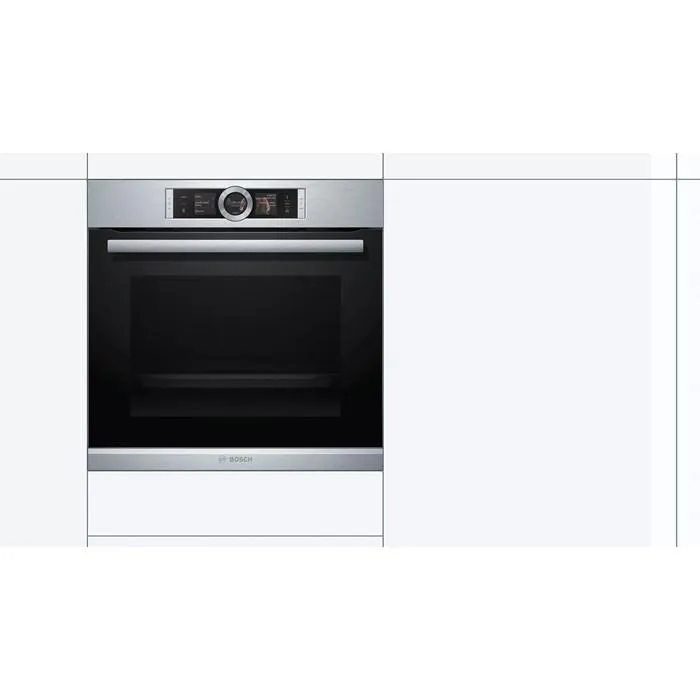 Bosch HSG636ES1 Built-In Steam Combi Oven 12 Heating 71L Eco Clean Direct