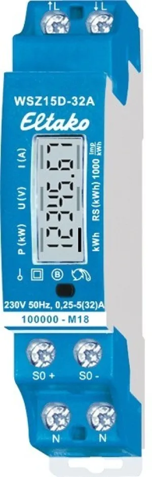 CONTA ENERGIA MONOFASE WSZ15D-32A MID ELTAKO 28032015