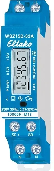 CONTA ENERGIA MONOFASE WSZ15D-32A MID ELTAKO 28032015