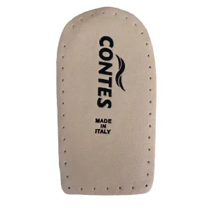 Contes Heel lift in latex foam covered with real chrome-free leather with a thickness of approximately 1.5 cm at the heel. 121/P