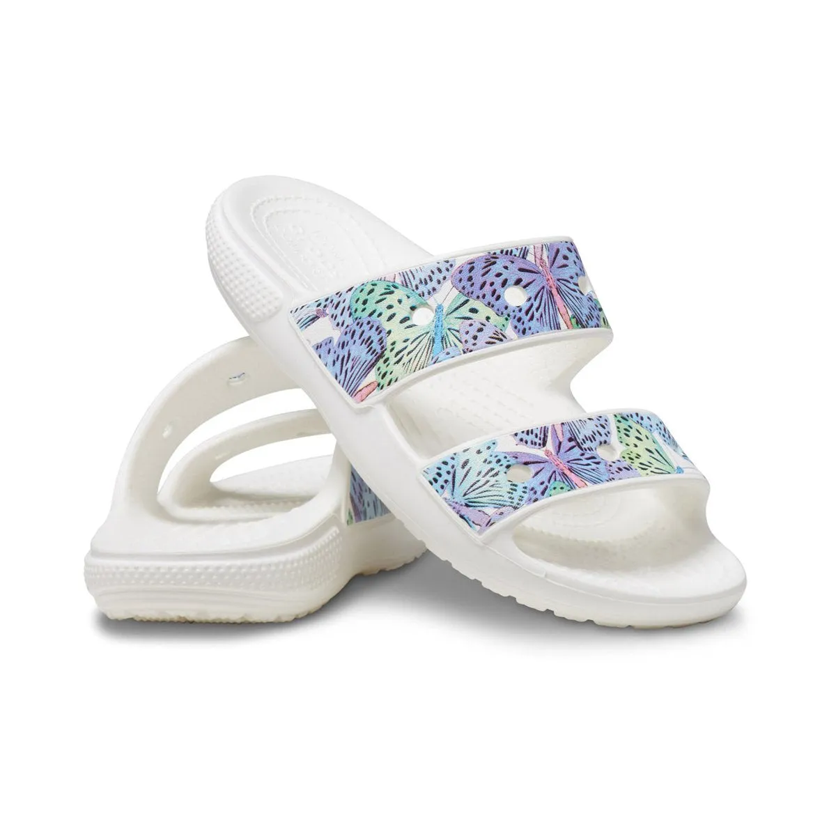 Crocs sandalo da bambina Classic Butterfly Sandal Kid 208299-94S bianco