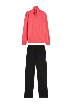 Freddy women's tracksuit with full zip and high neck S4WTRK10 R24N cyclamen red black