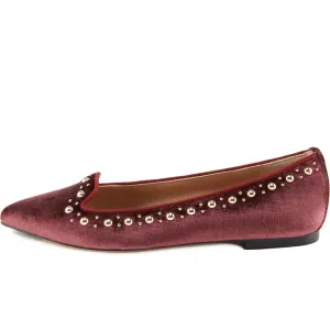 Loafer Velluto Bordeaux