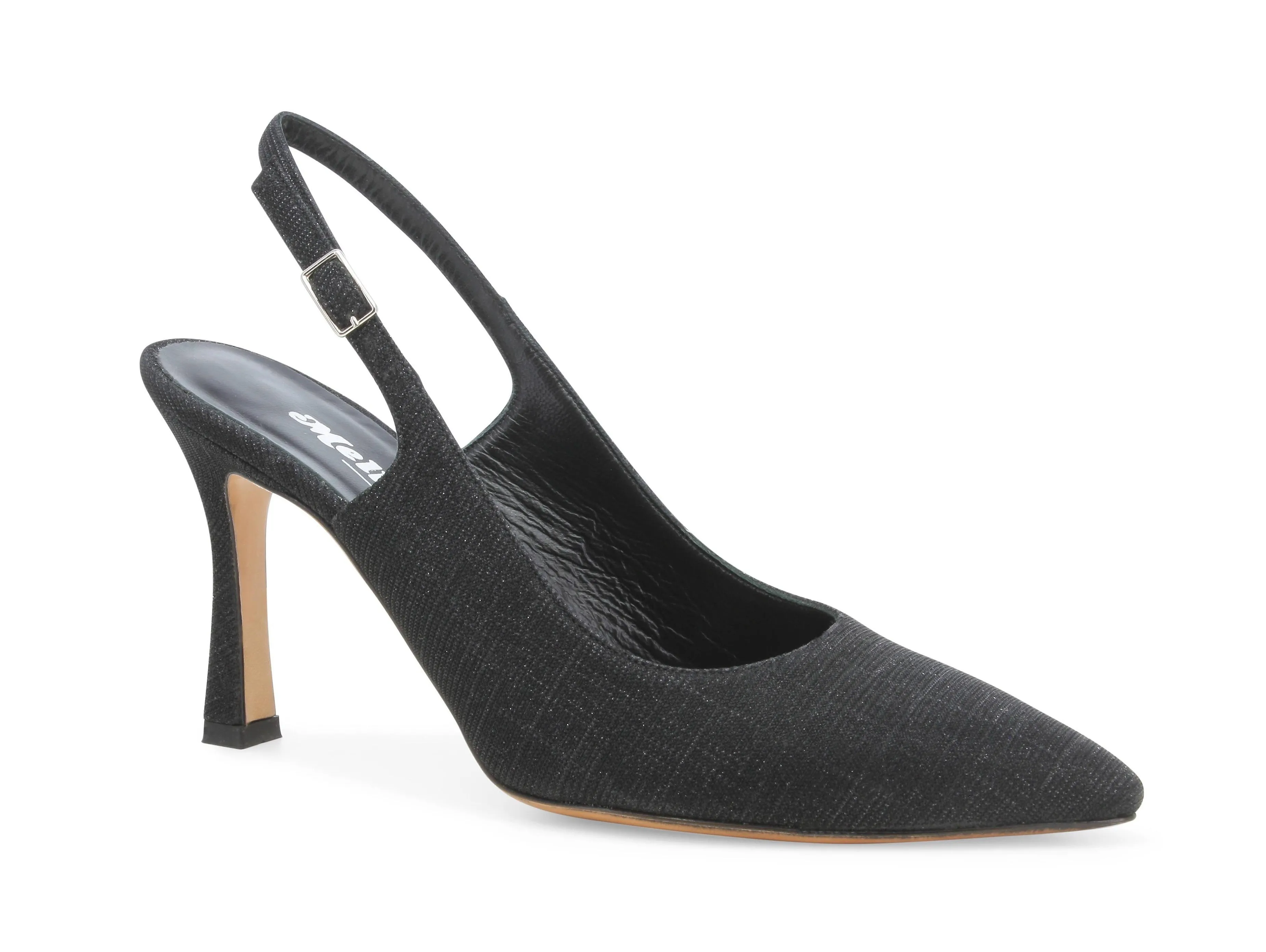 Melluso Décolleté Made in Italy Tacco Alto Slingback Tessuto