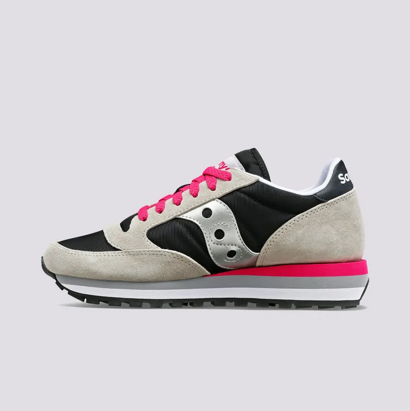 SNEAKERS SAUCONY JAZZ TRIPLE BLACK GREY PINK