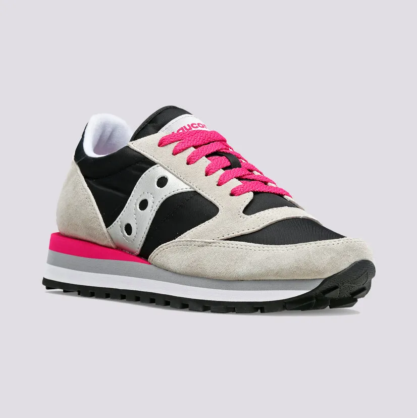 SNEAKERS SAUCONY JAZZ TRIPLE BLACK GREY PINK